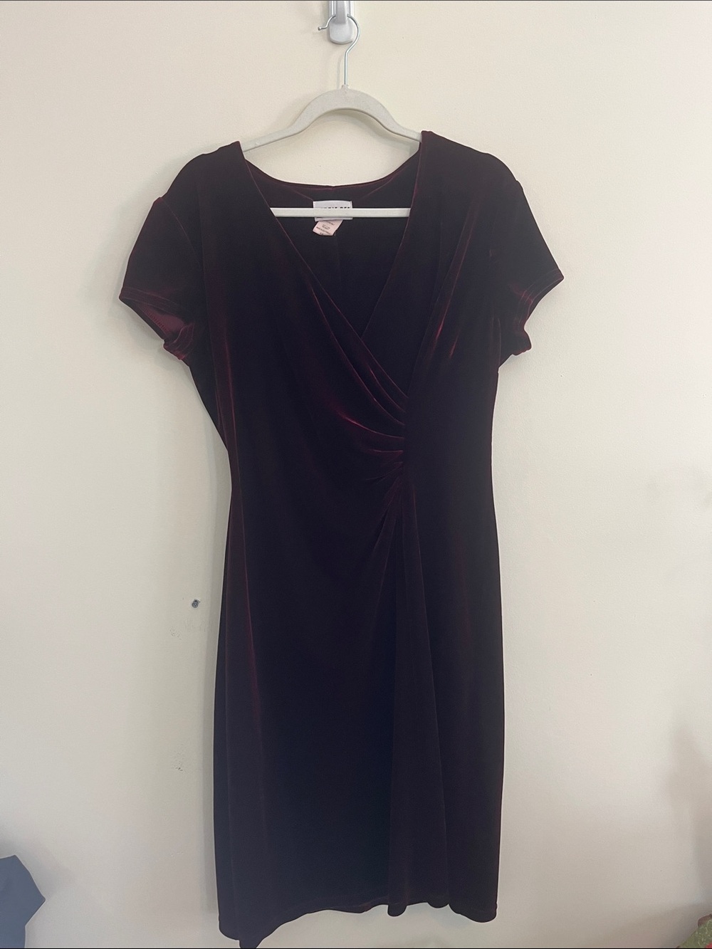 Vintage Robbie Bee Velvet Dress Oxblood Burgundy Wine Witchy Whimsigoth Event